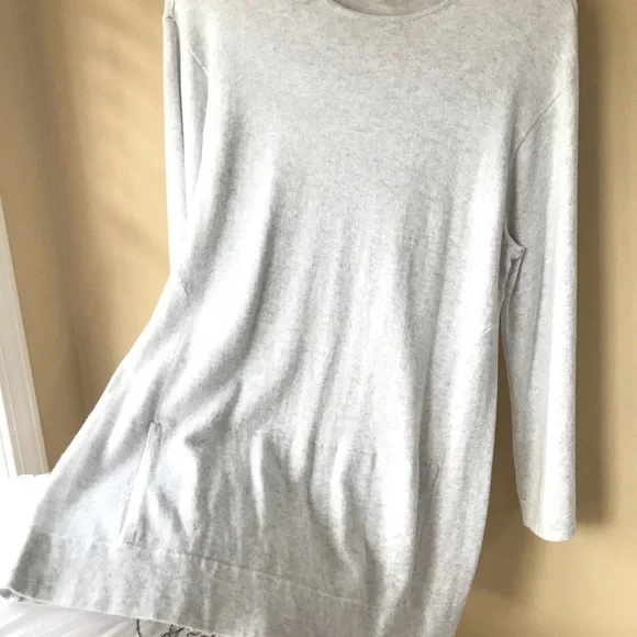 J Jill Sz Small Top cashmere cotton blend Gray long sleeves - Picture 8 of 12